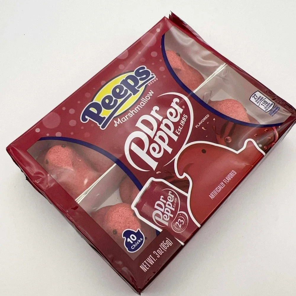 Peeps Marshmallow Dr Pepper Flavor Chicks 10 Count Net Wt 3oz 85g Best By 102026